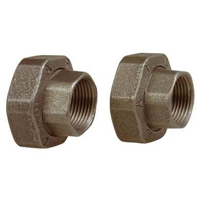 PAIRE UNION FONTE CIRCULATEUR 40X49 26X34F. + JOINTS
