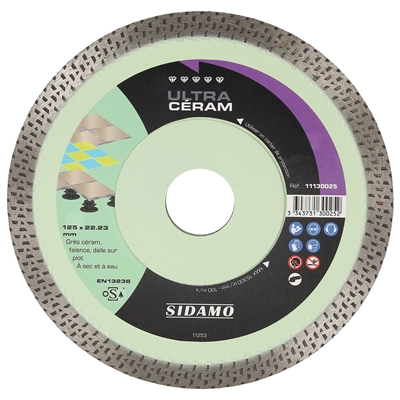 DISQUE DIAMANT ULTRA CERAM Ø 125MM X 22,2MM