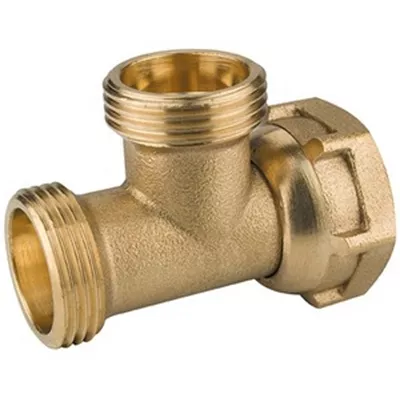 TÉ DE DÉRIVATION ÉCROU MÂLE/MÂLE