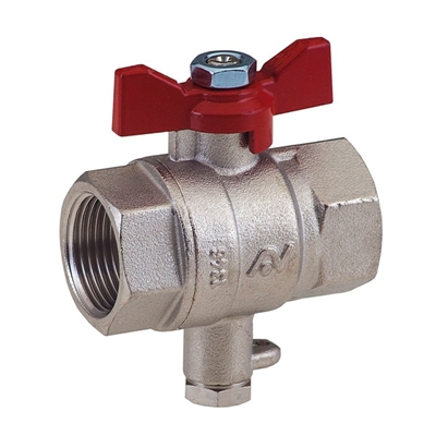 VANNE 1/4 DE TOUR 15X21 AVEC PRISE PORTE-SONDE M10/1