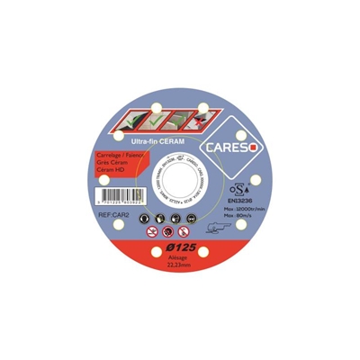 DISQUE DIAMANT CERAM / CARRELAGE Ø125MM CARESO