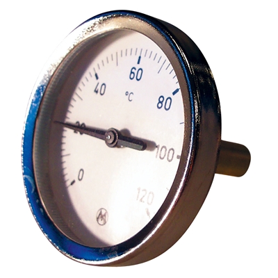THERMOMETRE AXIAL CADRAN 63MM PLONGEUR