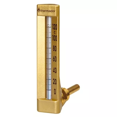 THERMOMÈTRE INDUSTRIE ÉQUERRE PLONGEUR  63MM 1/2 MÂLE