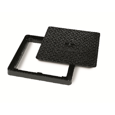 TAMPON HYDRAULIQUE  FONTE B125 330X330 - CADRE+REGARD