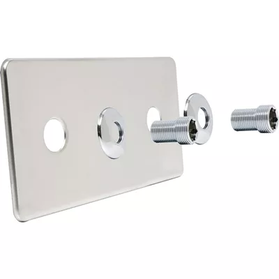 CACHE INOX ENTRAXE 150MM  POUR ROBIFIX