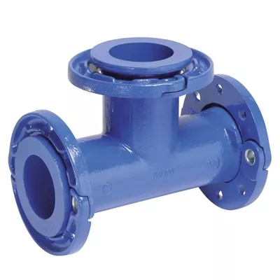 TE À BRIDE FONTE RÉDUIT SUR PIQUAGE