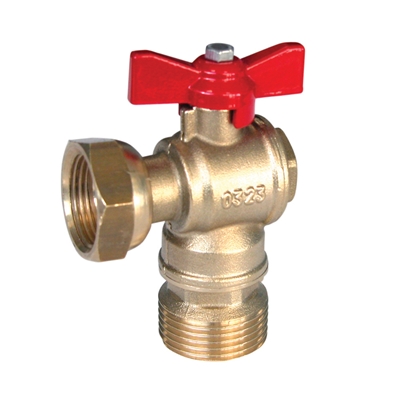 VANNE SPHERE 20X27 MALE A ECROU 20X27 D'EQUERRE
