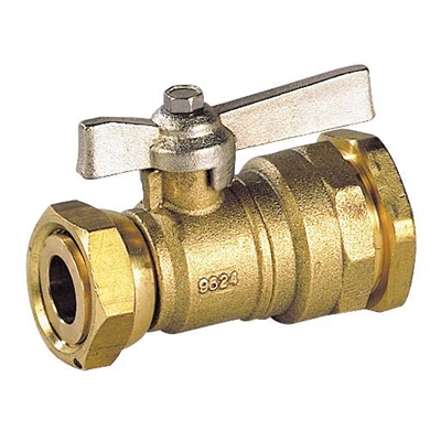 VANNE SPHERE PE 25MM / ECROU 20X27