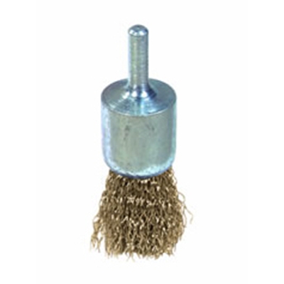 BROSSE EN BOUT SUR TIGE 6MM  FIL ACIER 0.3MM