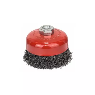 BROSSE BOISSEAU POUR MEULEUSE Ø100MM FILS ONDULES