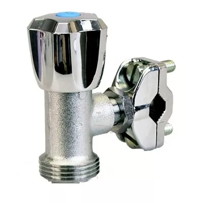 ROBINET CHROMÉ AUTOPERFORANT SUR TUBE CUIVRE