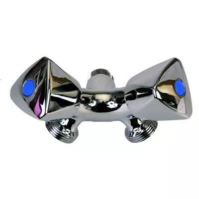 ROBINET CHROMÉ DOUBLE EN Y