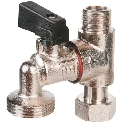 COMBINÉ DE PIQUAGE ROBINET DE MACHINE À LAVER 3/8'' M/F