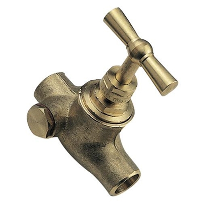 ROBINET ARRET A SOUDER CU 12MM A PURGE