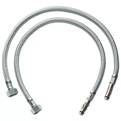 FLEXIBLE SANITAIRE Ø 8 MM POUR ROBINET M10/1 FEMELLE 3/8 ÉCROU