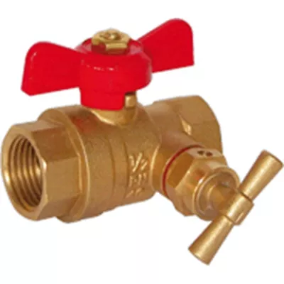 VANNE SPHÈRE À PURGE FF - MANETTE PAPILLON SÉRIE 560