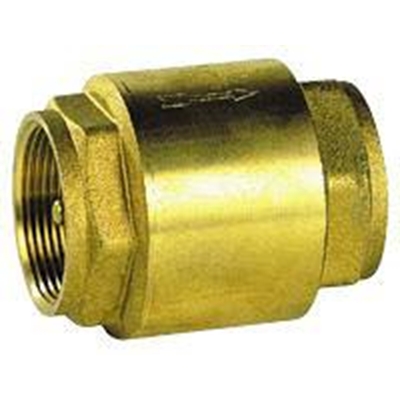 CLAPET ANTI-RETOUR 12X17 F/F OBTURATEUR LAITON/INOX REF 3050