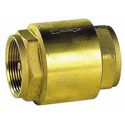 CLAPET ANTI-RETOUR 15X21 F/F OBTURATEUR LAITON/INOX REF 3050
