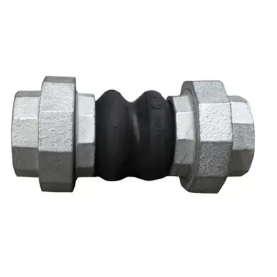 COMPENSATEUR DE DILATATION À RACCORD UNION FF GALVANISÉ DOUBLE ONDE SÉRIE 1504