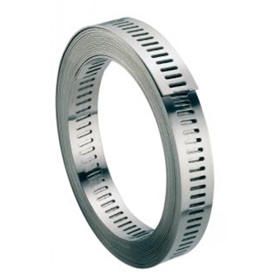 ROULEAU 30ML BANDE PERFOREE 8MM INOX W4