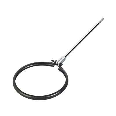 COLLIER MURAL EMAIL NOIR MAT + TIGE 25CM Ø97MM