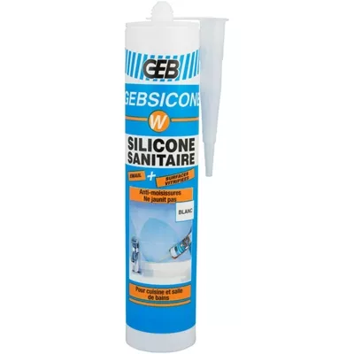 MASTIC SILICONE SANITAIRE AVEC FONGICIDE