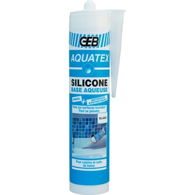 MASTIC SILICONE AQUATEX BLANC