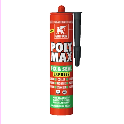 COLLE MASTIC POLYMAX FIX&SEAL ANTHRACITE 7016 425G