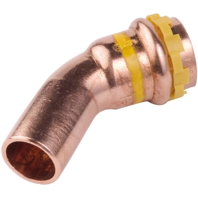 COUDE CUIVRE GAZ A SERTIR 28MM 45° MF SPG5040V