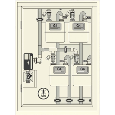PLAC 4 CPT G4 VERT SS SOCLE - 21MB PE20 CU22 950X700X220