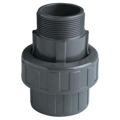 UNION 3 PIÈCES F-FILETÉS PVC-U PN16 M B3F