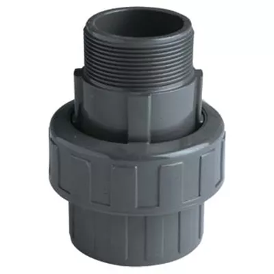 UNION 3 PIÈCES F-FILETÉS PVC-U PN16 M B3F