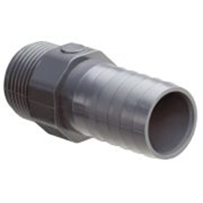 DOUILLE CANNELÉE BDC PVC-U PN16 MÂLE À VISSER