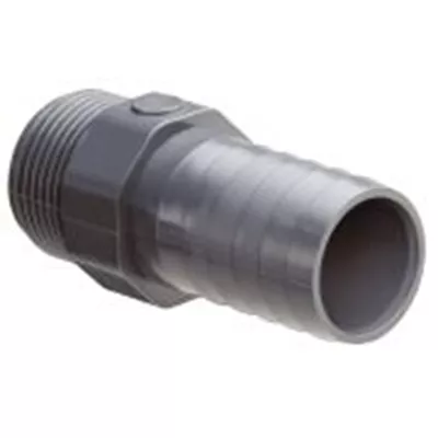 DOUILLE CANNELÉE BDC PVC-U PN16 MÂLE À VISSER