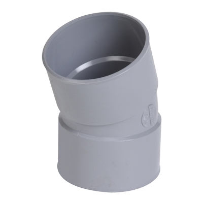 COUDE PVC EVACUATION Ø125MM 20° F/F CX22 NICOLL