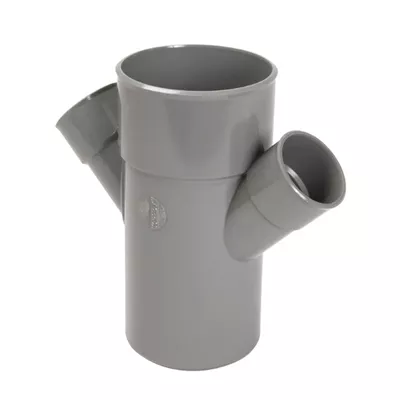 EMBRANCHEMENT DOUBLE 45° MFFF DANS LE PLAN