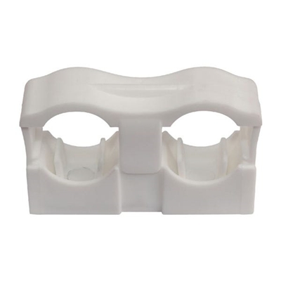BTE 100 COLLIERS COLLCLIP DOUBLE TUBE Ø12 A 22 BLANC