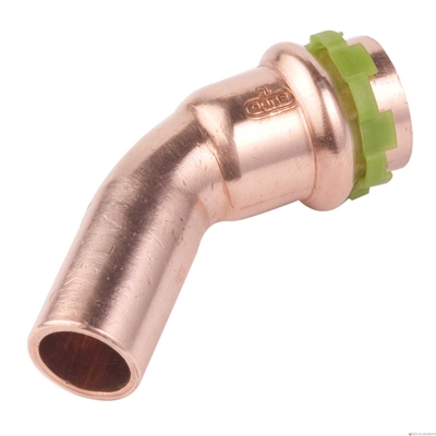 40A COUDE CUIVRE 14MM 45° A SERTIR EAU MF