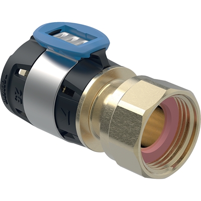 RACCORD GEBERIT FLOWFIT AVEC ECROU DE SERRAGE D=16MM, DI=11MM, G=1/2''