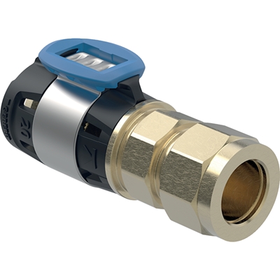 RACCORD GEBERIT FLOWFIT AVEC RACCORD À COMPRESSION D=16MM, D1=12MM