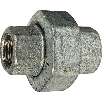 UNION FONTE MALLÉABLE  FF 340 GALVA  À PORTÉE CONIQUE