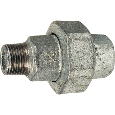 UNION FONTE MALLÉABLE MF 341 GALVA  À PORTÉE CONIQUE