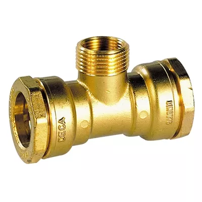 TÉ À PIQUAGE - FILETÉ ET TARAUDÉ