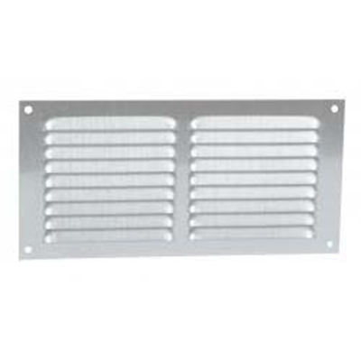 GRILLE VENTILATION ALU A VISSER 10X20 ANODISE GRIS HORIZONTA