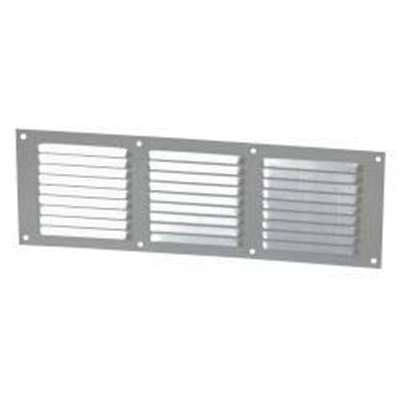 GRILLE VENTILATION ALU A VISSER 10X 30 ANODISE GRIS HORIZONT