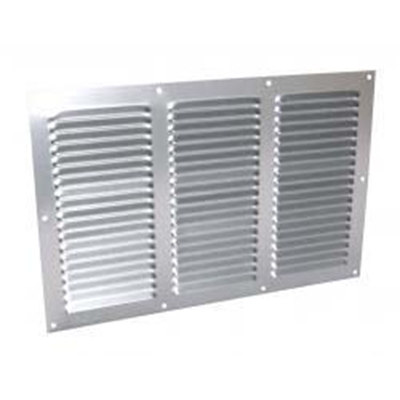 GRILLE VENTILATION ALU A VISSER 20X30 ANODISE GRIS HORIZONTA