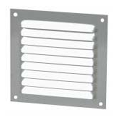 GRILLE VENTILATION ALU A VISSER 10X10 ANODISE GRIS