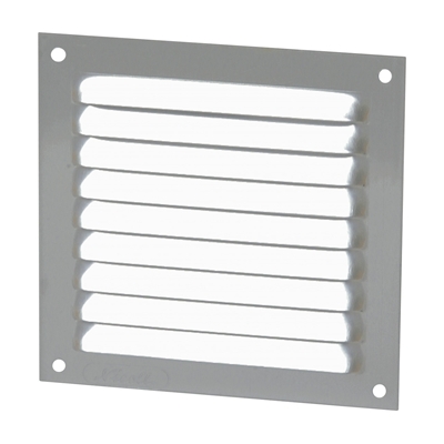 GRILLE VENTILATION ALU A VISSER 15X15 ANODISE GRIS