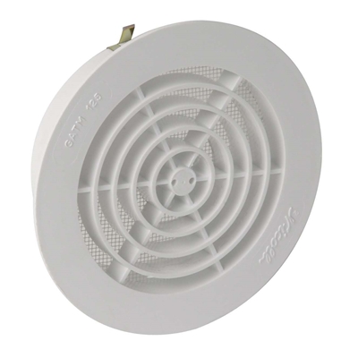 GRILLE VENTILATION DE TUBE Ø125MM - MOUSTIQUAIRE