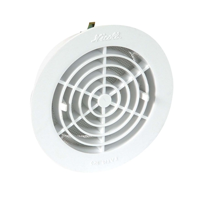 GRILLE VENTILATION DE TUBE Ø125MM A FERMETURE - MOUSTIQUAIRE